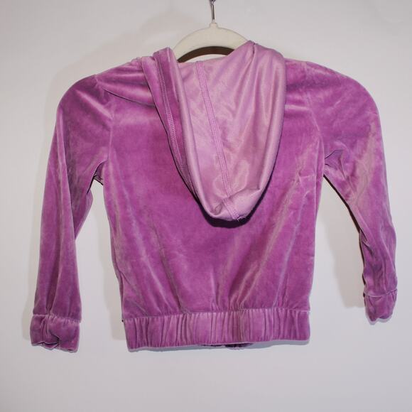 Y2K Juicy By Juicy Couture Baby Purple Zip Up With Embroidered Crown XXS - Picture 2 of 5